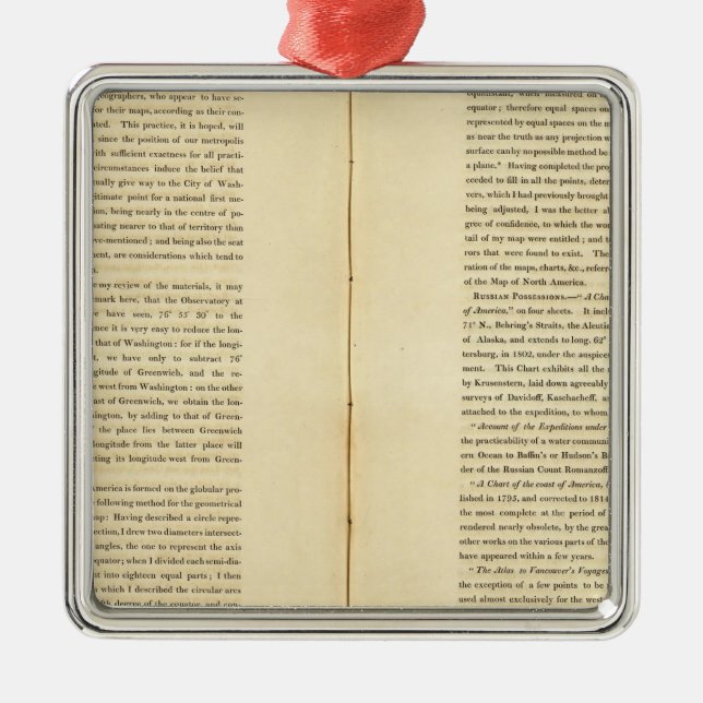 Ornamento De Metal Memória geográfica (Frente)