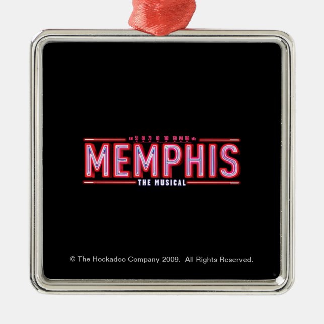 Ornamento De Metal MEMPHIS - o logotipo musical (Frente)