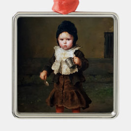 Ornamento De Metal Menina Vazia de Taça (Ludwig Knaus)