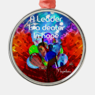 Ornamento De Metal Mensagem do incentivo para a liderança