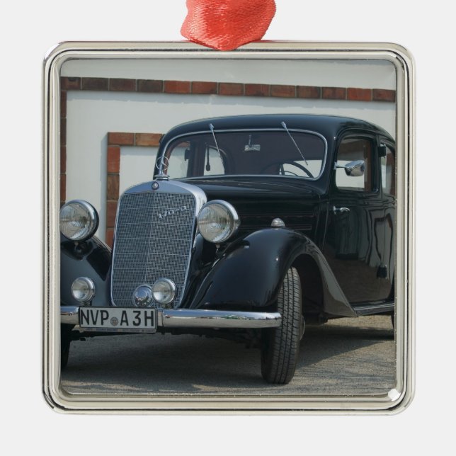 Ornamento De Metal mercedes antigo 3 (Frente)