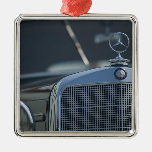 Ornamento De Metal mercedes antigo 4 (Frente)