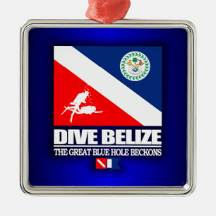 Ornamento De Metal Mergulho Belize