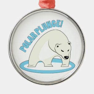 Ornamento De Metal Mergulho polar!