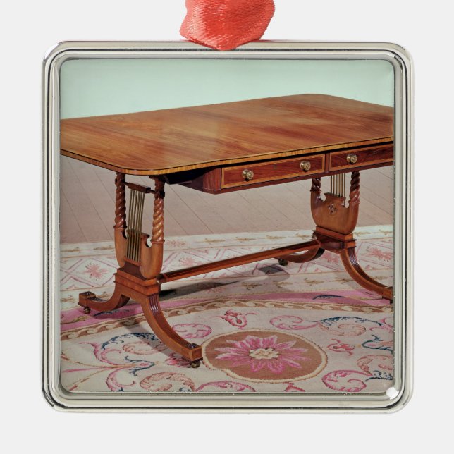 Ornamento De Metal Mesa do sofá com pés da harpa por Thomas (Frente)