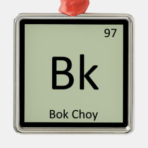 Ornamento De Metal Mesa periódica da química vegetal de Bk - de Bok