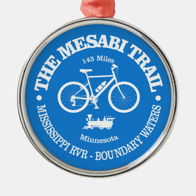 Ornamento De Metal Mesabi Trail (ciclismo) (Frente)