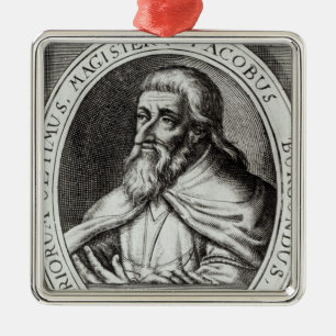 Ornamento De Metal Mestre de Jacques de Molay dos cavaleiros Templars