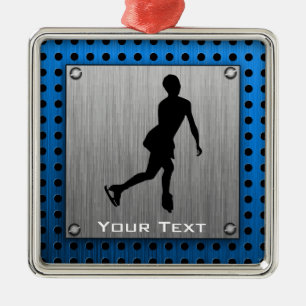 Ornamento De Metal Metal escovado falso; Patinagem artística