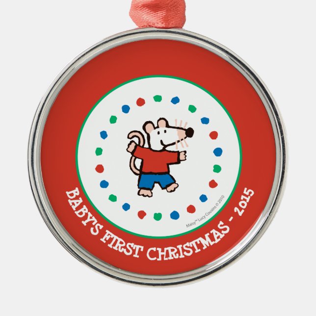 Ornamento De Metal Meu amigo Maisy (Frente)