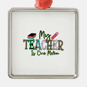 Ornamento De Metal Meu Professor É Um Melão