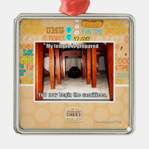 Ornamento De Metal Meu templo é preparado