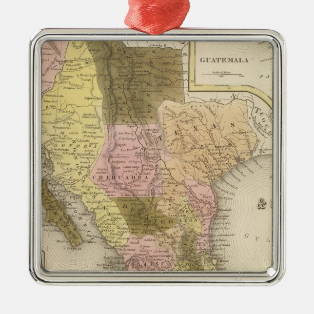 Ornamento De Metal México e Guatemala 5 (Frente)