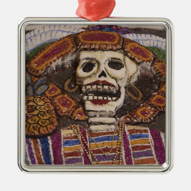Ornamento De Metal México, Oaxaca. Areia tapeçaria (Frente)