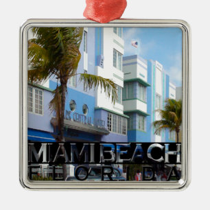 Ornamento De Metal Miami Beach