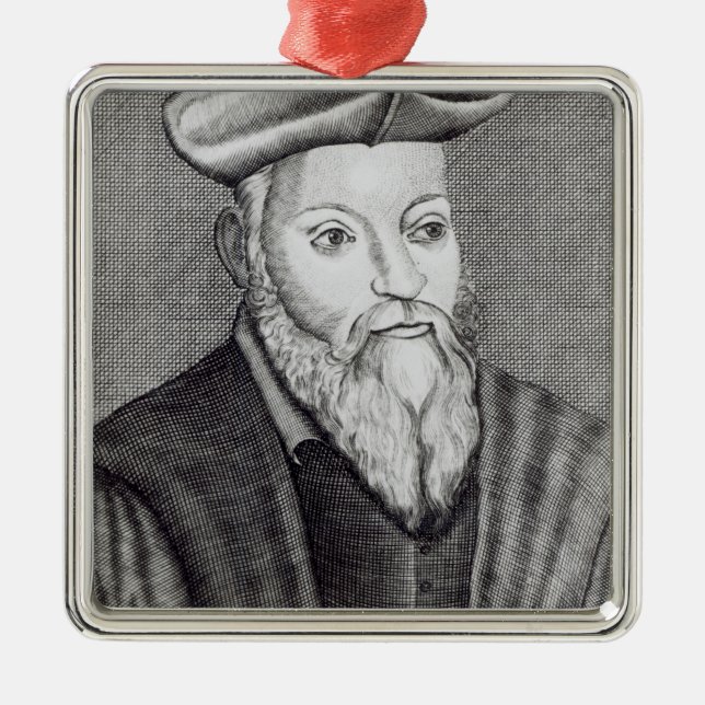 Ornamento De Metal Michel Nostradamus (Frente)