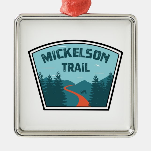 Ornamento De Metal Mickelson Trail (Frente)