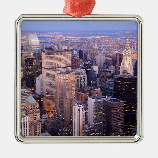 Ornamento De Metal Midtown e zona leste superior (Frente)