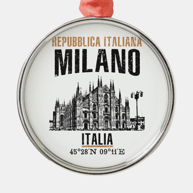 Ornamento De Metal Milano (Frente)