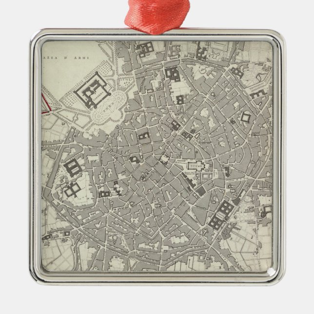 Ornamento De Metal Milão Milão (Frente)