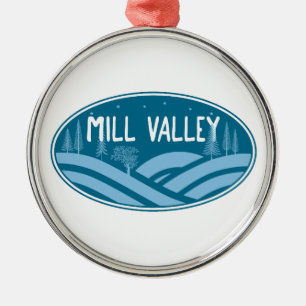 Ornamento De Metal Mill Valley California Outdoor