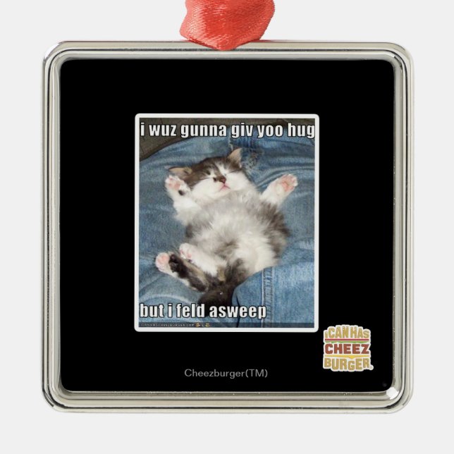 Ornamento De Metal Mim abraço do yoo do giv do gunna do wuz (Frente)