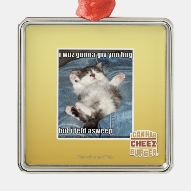 Ornamento De Metal Mim abraço do yoo do giv do gunna do wuz (Frente)