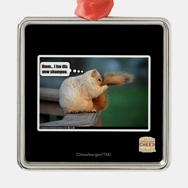 Ornamento De Metal Mim champô novo do dis do luv (Frente)