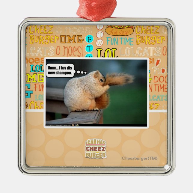 Ornamento De Metal Mim champô novo do dis do luv (Frente)