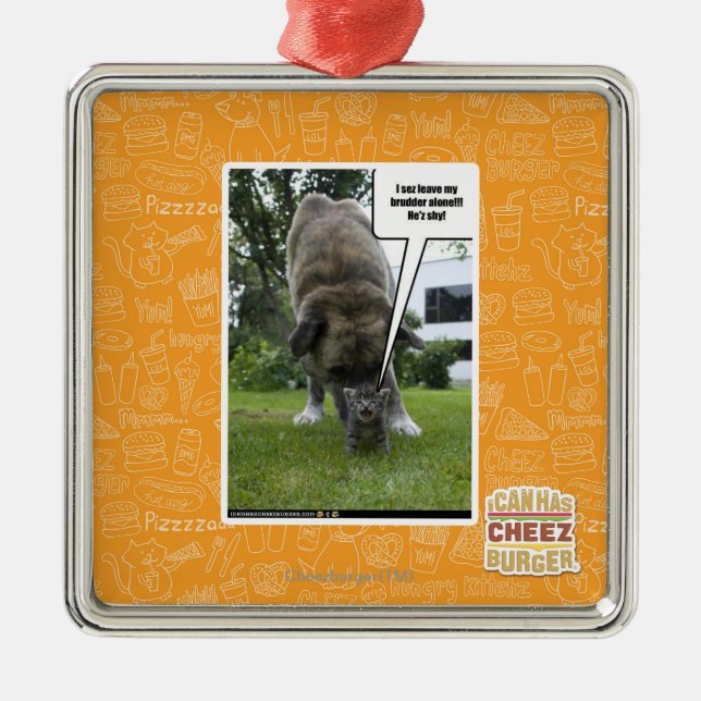 Ornamento De Metal Mim licença do sez meu brudder apenas (Frente)