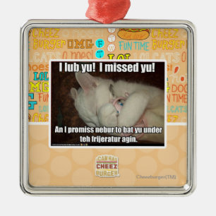 Ornamento De Metal Mim lub Yu! Eu faltei yu!