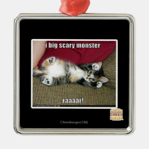 Ornamento De Metal Mim monstro assustador grande