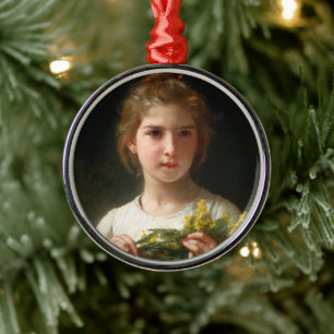 Ornamento De Metal Mimosa por William Bouguereau