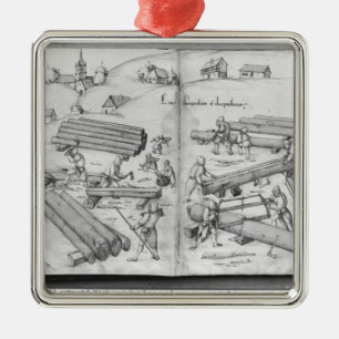 Ornamento De Metal Mina de prata de Croix-auxiliar-Minas do La,