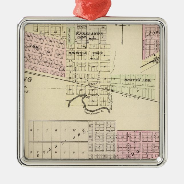 Ornamento De Metal Minden, Nebraska (Frente)