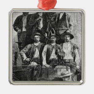 Ornamento De Metal Mineiros de carvão de Le Creusot durante o segund