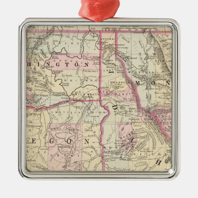 Ornamento De Metal Minério, lavagem, IDA, Mont (Frente)