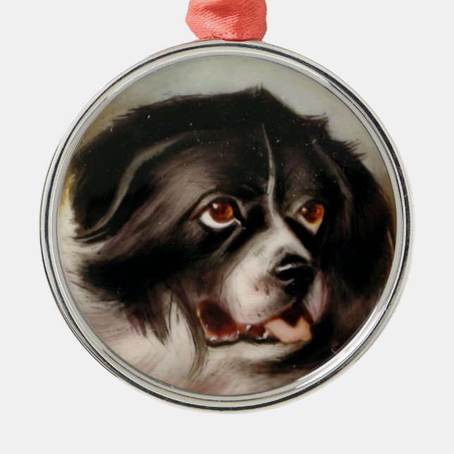Ornamento De Metal MINIATURE DOG PORTRAITS New Land (Frente)