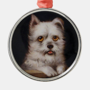 Ornamento De Metal MINIATURE DOG RETRATA West Highland Terrier