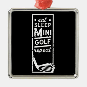 Ornamento De Metal Minigolf Mini Golfing Mini Golfer Mini Golf Golfer