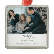 Mínimo de Foto Moderna do Script de Natal Feliz
