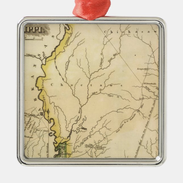 Ornamento De Metal Mississippi 5 (Frente)