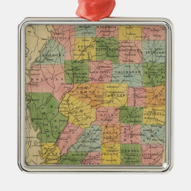 Ornamento De Metal Mississippi 6 (Frente)