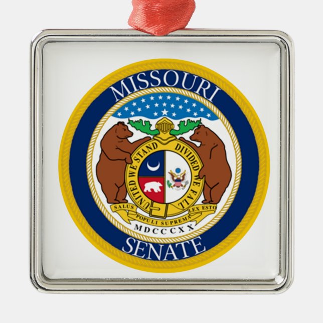 ORNAMENTO DE METAL MISSOURI SENATE (Frente)