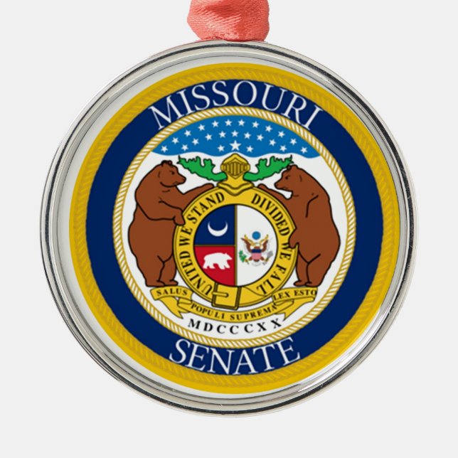 ORNAMENTO DE METAL MISSOURI SENATE (Frente)