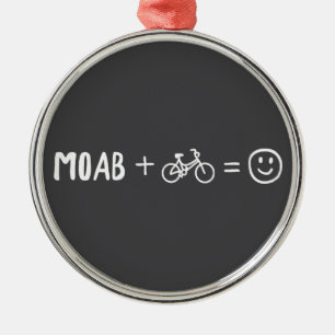Ornamento De Metal Moab Utah Mais Bicicletas Te Faz Feliz