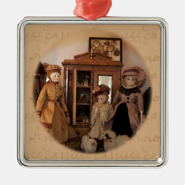 Ornamento De Metal Modos Comprando (Frente)