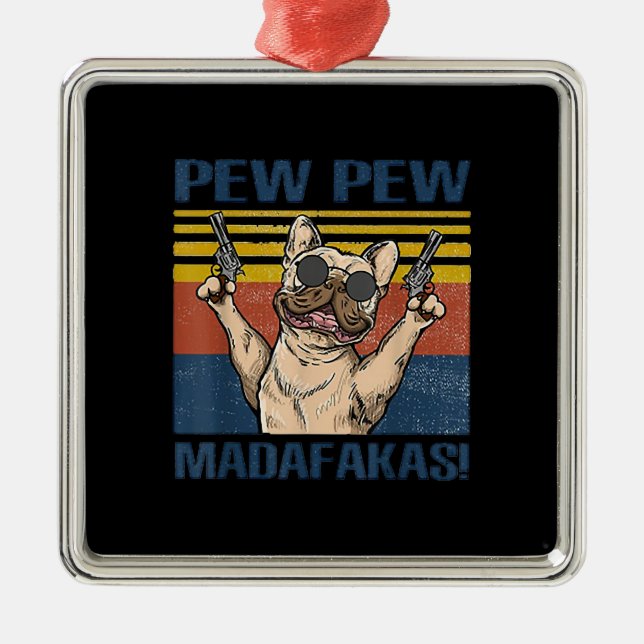 Ornamento De Metal Modos| Pomada de Bulldog (Frente)