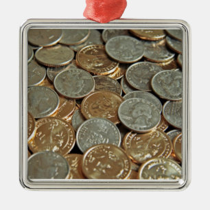 Ornamento De Metal Moedas