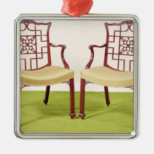Ornamento De Metal Mogno de Chippendale que janta cadeiras